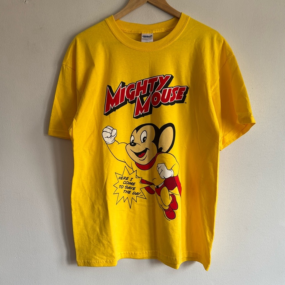 Vintage Mighty Mouse T-Shirt / Large / Y2K / I Come To Save The Day
